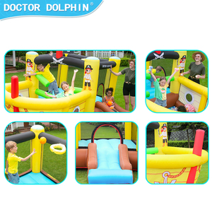 Château gonflable pour enfants Doctor Dolphin <span class=keywords><strong>Mickey</strong></span> Mouse Clubhouse, 360x280x220cm, capacité de 3 personnes, installation facile - Product Image 2