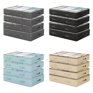 बड़े वर्ग फोल्डेबल अंडर-बेड स्टोरेज बॉक्स कपड़े इंजेक्शन तकनीकी एल्यूमीनियम धातु घरेलू संगठन - Product Image 1