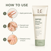 Crème solaire minérale végane LANCE Private Label SPF50 PA+++ pour le sport, protège contre les dommages UVA UVB, convient à tous les types de peau