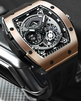 Montres automatiques en acier, design usine et personnalisées, avec petite seconde lumineuse, pour le marché professionnel et les marques d'invités