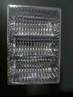 Boîte à goûter à 3 compartiments, plateau en plastique avec loquet sécurisé pour sac à déjeuner, récipient portable anti-salissure pour fruits, craquelins
