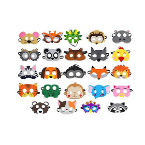 หน้ากากรูปสัตว์ผ้าสักหลาดสำหรับวันฮาโลวีนชุดรูปสิงโตสำหรับเด็กชุดงานวันเกิดทำจากโรงงานหน้ากากสิงโตจำนวนมากส่งตรงจาก B250 - Product Image 3