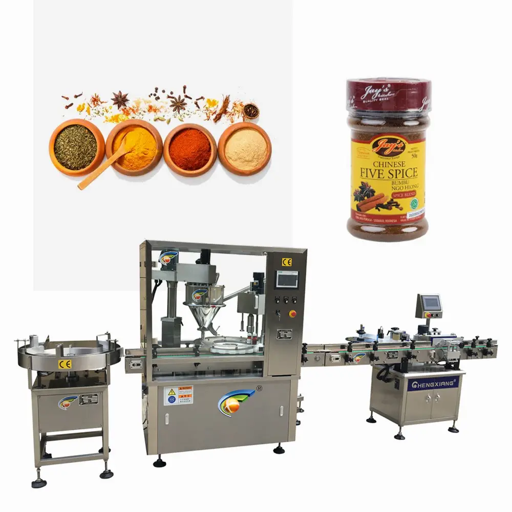 Auger Dosing Filler Dry Powder Filling Machine / VFFS Automatic Filling Sealing Spice Packaging Equipment