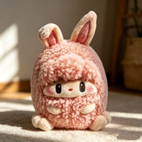 Peluche Lapin Rose Anime Mini Peluche en Gros Personnalisée Jouets en Peluche Lapin Personnalisés Faits sur Mesure