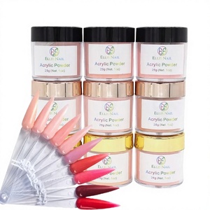 Poudre acrylique crémeuse 3-en-1 <span class=keywords><strong>Ellis</strong></span> Nail Bulk 1oz/28g en bouteille – Couleurs <span class=keywords><strong>Nude</strong></span>/Rose/Transparent/Néon – Séchage rapide pour ongles français - Product Image 2