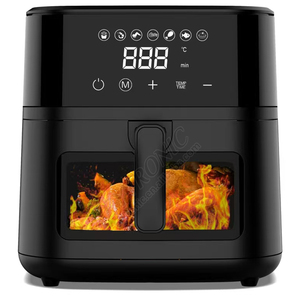 Nueva Freidora de Aire Digital 4L Sin Aceite, Electrodoméstico Profesional para el Hogar con Pantalla Inteligente y Ventana, Freidora de Aire de Doble Cesta - Product Image 1