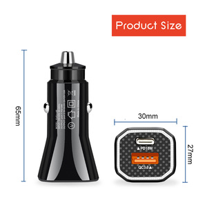 <span class=keywords><strong>Cargador</strong></span> de coche USB de carga rápida 3,0, <span class=keywords><strong>18W</strong></span>, PD, para <span class=keywords><strong>Xiaomi</strong></span> QC3.0, <span class=keywords><strong>tipo</strong></span> <span class=keywords><strong>C</strong></span>, para iPhone 12, X, Xs, 8 - Product Image 3