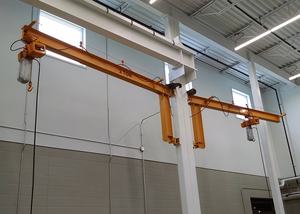 יעילות גבוהה 1 טון 2ton 3ton קיר רכוב מנוף ג 'יב עם מנוף חשמלי למחסן - Product Image 5