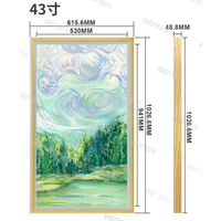 Cadre photo numérique intelligent en bois LCD tactile 43 pouces Android avec gestion à distance USB et Wi-Fi pour affichage publicitaire et signalétique numérique