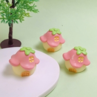 100 Buah Miniatur Rumah Jamur Mini Kerajinan Resin Ornamen Taman Peri Patung Miniatur Dekorasi Rumah Boneka Pot Bunga Dekorasi Rumah