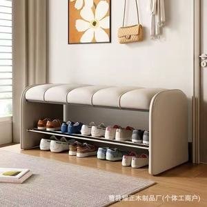 A <b>shoe</b>-changing bench at the entrance, exuding a touch of understated luxury, can be used as a seat or <b>shoe</b> cabinet integrated - Product Image 5