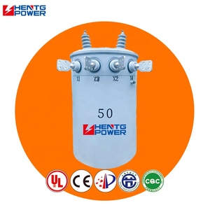 Potenza HENTG 15kVA 37.5kVA 100kVA monofase polo montato trasformatore di distribuzione 75kVA - Product Image 1