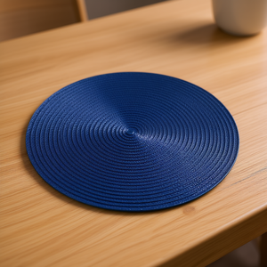 Set di tovagliette rotonde Excelsa, 6 pezzi, blu, 36x36 cm, in plastica - Product Image 3