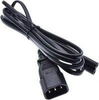 Câble d'extension d'alimentation CA IEC C14 vers IEC C7 (Figure 8) avec matériau en caoutchouc, longueur personnalisable pour ordinateur et imprimante