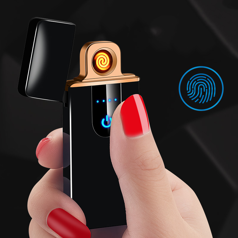 Высококачественная двухдуговая usb-зажигалка, заряжаемая Электронная зажигалка для сигарет