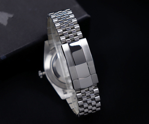 Reloj <span class=keywords><strong>Cronos</strong></span> L6046 de Alta Calidad para Hombre, Reloj Mecánico Automático de Lujo, 40 mm, Cristal de Zafiro, Acero Inoxidable, Reserva de Marcha - Product Image 4