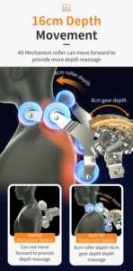 Silla de Detección de Cuerpo Dual con 5 Programas Personalizados, 24 Modos Automáticos, 4D Gear Home Relax DE-A22L - Product Image 5