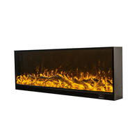 Chimenea Eléctrica Independiente LED Royal Slim para Interiores, con Calor Ajustable y Diseño Seguro, para Sala de Estar o Casa de Vacaciones