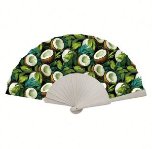 พัดกระดาษพิมพ์โลโก้ตามสั่ง พับได้ พกพาสะดวก งานฝีมือไม้ ตกแต่งบ้าน ลายการ์ตูนดอกไม้สีขาวแบบดั้งเดิม จำนวน 101 ชิ้น - Product Image 6