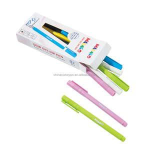 Stylo semi-gel à écriture fluide, design de logo personnalisé, grande capacité, papeterie de bureau et scolaire - Product Image 1