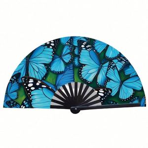 Customizable Bamboo or Plastic Folding Large <b>Hand</b> Fan Loud Clack 33cm Kung Fu Fan for Party - Product Image 4