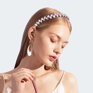 Hua Liyu – bandeau en strass pour femmes, accessoire de cheveux en cristal à la mode, pour cadeau, anniversaire, vacances - Product Image 2