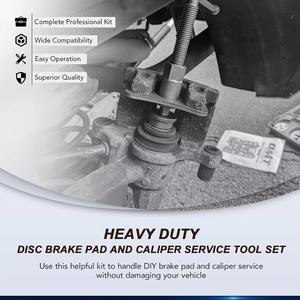Kit de Retorno de Aire para Caliper de Disco Universal de 22 Piezas, Compresor de Pistón para Caliper, Juego de Herramientas BM-141 - Product Image 4