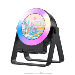 Haut-parleur à induction sans fil Haut-parleur Bluetooth multifonctionnel avec support de téléphone et lumière RVB Son surround HD - Product Image 6