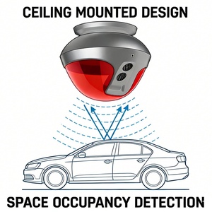 Sistema di Parcheggio Auto a Ultrasuoni Integrato Frontale RS485 TCP/IP con App per Diagnostica, Guida <span class=keywords><strong>Intelligente</strong></span> al Parcheggio, ROI per gli Investitori - Product Image 3