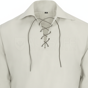 Camisa Kilt Ghillie para niños 100% algodón puro manga larga tradicional Highland Celtic Renaissance Cultural traje personalizable - Product Image 1