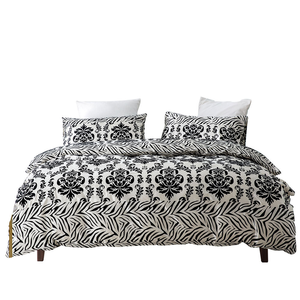 Ensemble de literie trois pièces européen et américain nouveau motif imprimé housse de couette taie d'oreiller et literie <span class=keywords><strong>flocage</strong></span> - Product Image 1