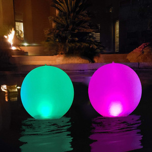 Inflatable Solar Powered Floating Pool Ball Light 35cm Waterproof Outdoor LED Nighttime Swimming Party Decorative Light - Product Image 1