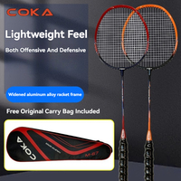 Offre Spéciale : Ensemble de Raquettes de Badminton en Alliage d'Aluminium Légères et Durables, Tête Isométrique, Cadre à Joint en T Anti-Vent pour Débutants