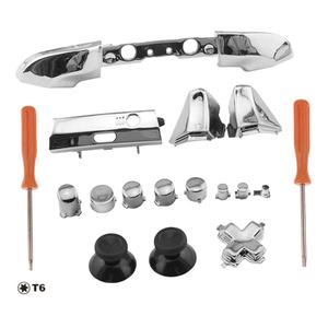 SYYTECH-juego completo de accesorios para <span class=keywords><strong>Xbox</strong></span> <span class=keywords><strong>One</strong></span> S Slim, juego de botones cromados para <span class=keywords><strong>Xbox</strong></span> <span class=keywords><strong>One</strong></span> S Slim, suministro de fábrica - Product Image 1