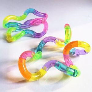 <span class=keywords><strong>Jouet</strong></span> en plastique torsadé, 18 sections, multicolore, unisexe, polyvalent, transformable, <span class=keywords><strong>jouet</strong></span> anti-stress - Product Image 3