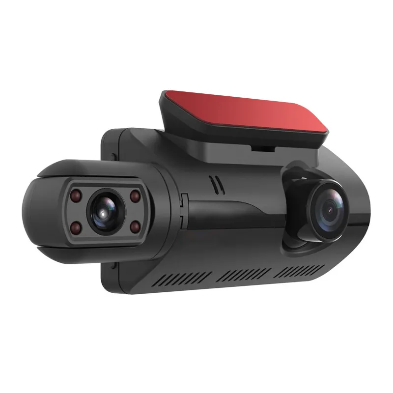 Mini Dash Cam A68 3นิ้ว IPS หน้าจอซ่อนรถสีดำกล่อง Full HD กว้างทูตสวรรค์ด้านหน้าและ IR ภายในเลนส์คู่มุมกว้างบันทึกรถ