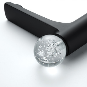 ก๊อกน้ำคริสตัลสำหรับอ่างล้างหน้า, ดีไซน์ทันสมัยก๊อกน้ำห้องเดียวก๊อกน้ำไฟฟ้าพลังน้ำติดหลุมเดียว - Product Image 5