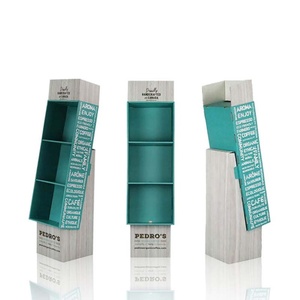 ชั้นวางแสดงสินค้าแบบตั้งพื้นทำจากกระดาษลูกฟูกสำหรับไวน์ อาหาร เบียร์ เหมาะสำหรับซูเปอร์มาร์เก็ต - Product Image 5