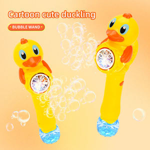 Machine à bulles d'été pour enfants, 6 trous, bâton à bulles en forme de canard avec lumière, jouet pour la plage, le parc, les fêtes, cadeau pour enfants - Product Image 5