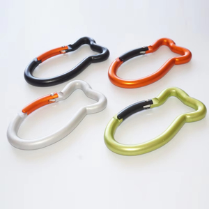 8 # Hebilla de suspensión rápida de aleación de aluminio en forma de pez grande Montañismo al aire libre Hebilla ligera - Product Image 2