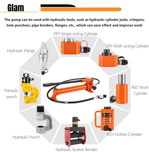 Oem להתאמה אישית לחץ גבוה 10000 psi פלדה חומר הידראולי צילינדר ידני הידראולי משאבת יד (CP-700) עבור עיבוד נוזלי - Product Image 6