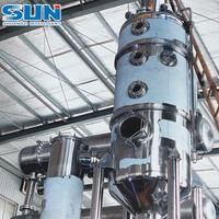 Evaporador Industrial de Circulación Forzada, Concentrador de Acero Inoxidable con Control PLC para Líquidos de Alta Viscosidad, Ahorro de Energía