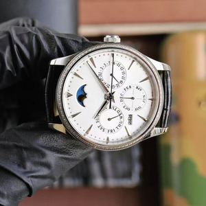 Reloj de Negocios para Hombre de Alta Calidad con Logotipo Personalizado, Incrustaciones de Moissanita de Tres Puntas, Calendario Perpetuo y Fase Lunar, Superventas - Product Image 2