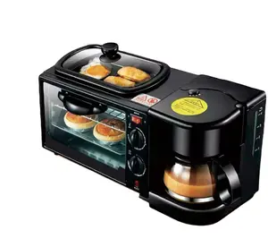 Support OEM Sell well Automatic Multifunction Household 3in one Oven Multifunction 3 in 1 9L Breakfast Maker