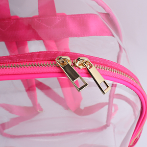 Custom Wholesale Unisex Clear PVC <b>Backpack</b> Zipper Closure Letter Large Capacity Outdoor <b>Waterproof</b> <b>School</b> Fashion <b>Backpack</b> - Product Image 3