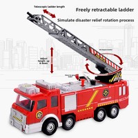Jouets en plastique électriques pour enfants, ensemble de véhicules omnidirectionnels, modèle à quatre roues lumineux, avion pour enfants, camion de pompiers, certifié 3C