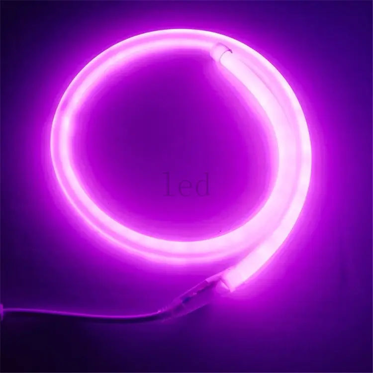 Lampu Strip Neon fleksibel LED 6*12mm DC 12V 5050 2835 120 LED tahan air tali LED fleksibel 5m dalam dan luar ruangan