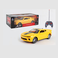 Alta velocidad músculo amarillo inalámbrico Control remoto recargable 1/16 Radio Control vehículo eléctrico RC coche Juguetes