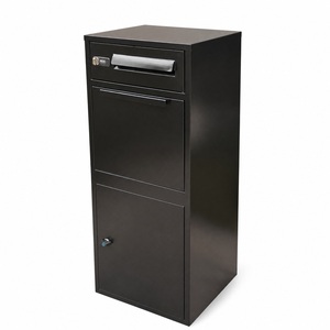 Boîte <span class=keywords><strong>aux</strong></span> <span class=keywords><strong>lettres</strong></span> métallique grande taille en <span class=keywords><strong>gros</strong></span> 80L, boîte de dépôt de <span class=keywords><strong>colis</strong></span> en métal sur pied de taille personnalisée avec serrure OEM ODM - Product Image 1