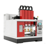 Centre d'usinage CNC à quatre têtes V7B+4SP haute rigidité avec 108 outils, usinage CNC multi-broches 5 axes pour de grands lots